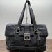 Coach Bags | Coach Black Leather Hamilton Buckle Flap Large Satchel Bag F12604 | Color: Black | Size: Os