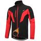 Cycling Jacket Windproof Waterproof,3+1 Rear Pockets,Easy to Store Items,Three-Layer Composite Fleece Fabric,Cold and Windproof,Suitable for Mountain Bikes,Running,Etc. Red,M