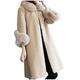 Cute fall jackets for women,Women Faux Coat Elegant CollarThick Warm Long Sleeve Cotton Lining Outerwear Long Fake Jacket,Raincoat Lightweight Rain Jacket Hooded Windbreaker For Outdoor