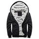 SKYWPOJU Men's Jacket Winter Winter Jacket Men's Extra Light Jacket Short Regular Fit Jacket Outdoor Thermal Jacket Large Sizes Sweat Jacket Detachable Hood Quilted Jacket Short Jacket Black