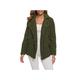 O·Lankeji Plus Size Faux Shearling Jacket for Womens,Long Sleeve Plush Button Coats with Pocket,Solid Color Lapel Outwear for Warm Winter (Color : Green, Size : 3XL)