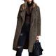 Bartira Fleece Jacket Women, Ladies Womens Soft Teddy Fleece Hooded Jumper Hoody Jacket Coat Army Green