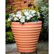 FIZPORIUM Lightweight Ceramic Resin Moroccan Planter, Plant Pot, Flower Pots Outdoor, Large Terra Perfect For Use Indoors or Outside Decorative Flat Pot Planter 58 x 58 x 66cm