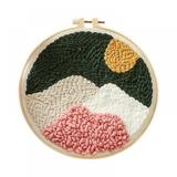 DIY Embroidery Material Package Handmade Creative Beginner Cross Stitch Kits Embroidery Hoop Home Decor