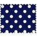 Sheetworld 100% Cotton Percale Fabric By The Yard Primary Polka Dots Navy Woven 36 X 44