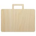 Suitcase Travel Solid Wood Shape Unfinished Piece Cutout Craft DIY Projects - 6.25 Inch Size - 1/4 Inch Thick