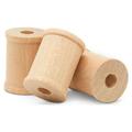 Wooden Spool for Crafts 1 x 3/4-inch Pack of 100 Small Empty Thread Spools Wood Spools for Crafts with Wooden Spindles by Woodpeckers