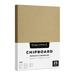 Brown Kraft Chipboard â€“ Medium Weight 30 Point (0.03 inch) Cardboard | Thick and Sturdy Great for Arts and Crafts Packaging Scrapbooking Notepad Backing | 25 per Pack | 6 x 9