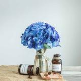 BalsaCircle 25 Royal Blue Silk Hydrangea 5 Bushes Artificial Flowers Party Centerpieces Wedding Bouquets