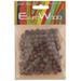 John Bead Euro Wood Beads - Dark Brown Round Large Hole 8 mm x 6.5 mm Pkg of 100