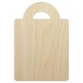 Grocery Tote Bag Purse Solid Wood Shape Unfinished Piece Cutout Craft DIY Projects - 4.70 Inch Size - 1/8 Inch Thick