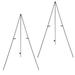 Creative Mark Shelby Display Easel - Black Foldable LightWeight Easel for Painting Canvases Signs & More! - 2 Pack