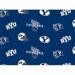 Brigham Young University Fabric Super Soft Collegiate Classic Fleece Allover Design-Sold by the Yard