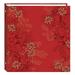 RED FOLIAGE 3-ring album w EZ-stick magnetic pages