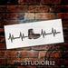 Hiking Heartbeat Pulse Stencil by StudioR12 DIY Outdoor Boot Adventure Home Decor Craft & Paint Wood Sign Reusable Mylar Template Fun Travel Nature Lover SELECT SIZE 20.25 inches x 8.25 inches