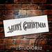 Merry Christmas Stencil by StudioR12 Ornate Victorian Christmas Word Art - Mini 8 x 3-inch Reusable Mylar Template Painting Chalk Mixed Media Use for Wall Art DIY Home Decor - STCL857_1