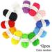 12pcs Kids DIY Knitting Crochet Yarns Multicolor Handcrafts Colorful Craft Sewing Thread Crafting Yarn Assorted Colors