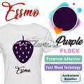 ESSMO Purple Flock Heat Transfer Vinyl HTV Sheet T-Shirt 20 Wide Iron On Heat Press DF09 20 x108