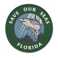 Save Our Seas! Florida 3.5 Inch Iron Or Sew On Embroidered Fabric Badge Patch Ocean Beach Salt Life Iconic Series