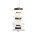 Hubbardton Forge Cairn 1 - Light Single Geometric LED Pendant Glass in Black | 10 H x 6 W x 6 D in | Wayfair 139973-LED-STND-07