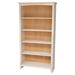 Highland Dunes Aspatria Solid Wood Standard Bookcase Metal in White | 60 H x 32 W x 12 D in | Wayfair BCMH3143 42897198