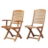 Red Barrel Studio® Solid Wood Patio Folding Chair in Brown | 37.25 H x 23 W x 22.75 D in | Wayfair 87ED1D2774DE4A50A59B798BB0EE1C66