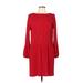 CATHERINE Catherine Malandrino Casual Dress - Shift: Red Solid Dresses - Used - Size Large