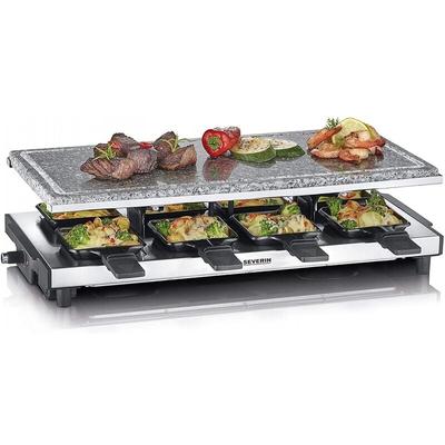 Rg 2374 Raclette- Partygrill 8 Pfännchen, 1400 w Steinplatte - Severin