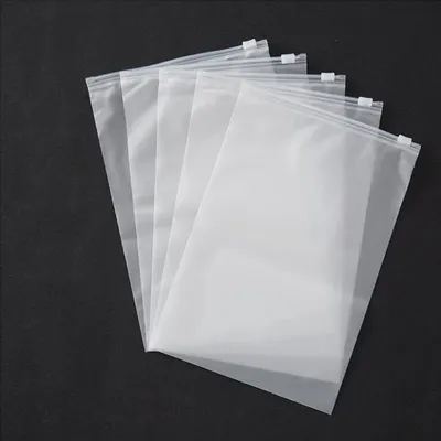 Emballage plastique mat transparent 10 pièces sac de rangement pour vêtements chaussures sac de