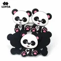 LOFCA — Pendentif de dentition en silicone en forme de panda jouet à mâcher pour bébé sans BPA