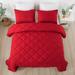 3 Pieces Quilted Comforter Set with 2 Pillow Shams