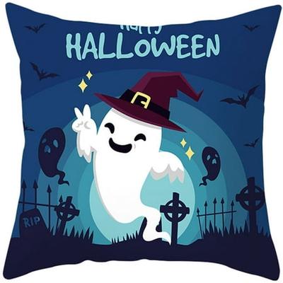 18 Inch Halloween Pumpkin Witch Waist Pillow Case Throw Cushion Cover Sofa Decor 