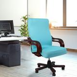 PiccoCasa Swivel Computer Chair Cover Stretch Office Armchair Slipcover Medium Lake Blue
