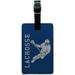 Lacrosse Sport Leather Luggage ID Tag Suitcase Carry-On