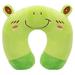 Travel pillow children neck pillow cute animal shape neck pillow headrest baby travel sleeping pillow neck support pillow for home, traveling in the car plane train (frog)