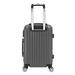 20 inch Waterproof Spinner Luggage Travel Business Large Capacity Suitcase Bag Rolling Wheels Gray Color