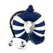 Nautical Anchor Neck Pillow, Eye Mask & Clear Travel Case Set