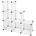 Dettelin Cube Storage 6-Cube Closet Organizer Storage Shelves Cubes Organizer DIY Closet Cabinet White