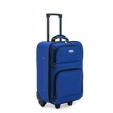 Elite Luggage Meander 19.5" Carry-On Rolling Suitcase with Protective Foam Padding, Navy Blue