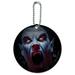 Creepy Scary Vampire Demon Awakening Round Luggage ID Tag Card Suitcase Carry-On