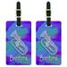 Graphics and More Baritone - Musical Instrument Music Brass Band Luggage Tag Set