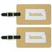 Graphics and More Kansas KS Home State Luggage Suitcase ID Tags Set of 2 - Solid Golden Yellow
