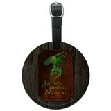 Lord of the Rings The Green Dragon Round Leather Luggage Card Suitcase Carry-On ID Tag