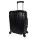 World Traveler WT046-BLACK 20 in. Cruise Hardside Spinner Carry On Upright Luggage, Black