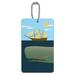 Sperm Whale Under Ship Luggage Card Suitcase Carry-On ID Tag