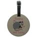 Trashy and Sassy Opossum Funny Round Leather Luggage Card Suitcase Carry-On ID Tag