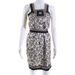 Pre-ownedPaule Ka Womens Silk Printed Halter Neck Shift Dress Cream Brown Size 40 EUR