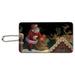 Christmas Holiday Santa Rooftop Magic Wood Luggage Card Suitcase Carry-On ID Tag