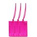 Luggage Tags 3 Pink Jelly Tags High Visibility make it easy to spot bags Made in USA