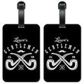 Gentleman's Club - Luggage ID Tags / Suitcase Identification Cards - Set of 2